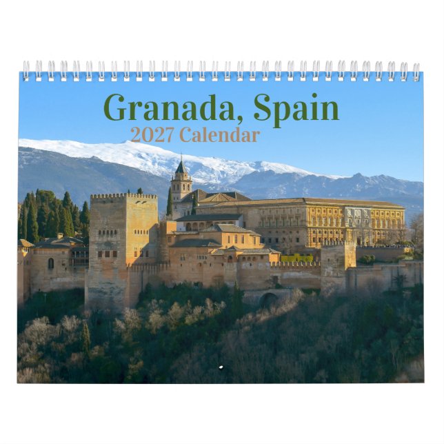 Calendario de Granada, España 2027 (Tapa)