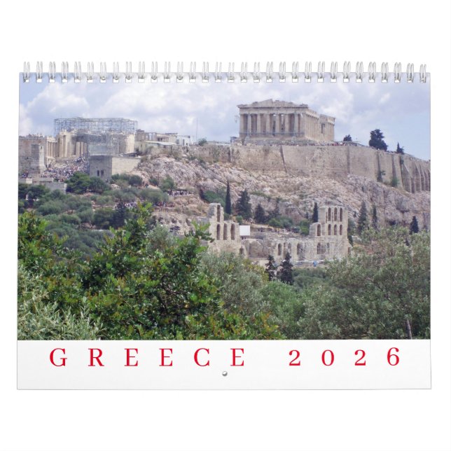 Calendario de Grecia 2026 (Tapa)