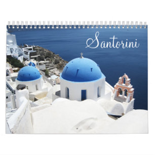Calendario de Grecia de Santorini