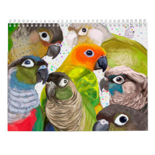 Calendario de Green Cheek Conure Parrot 2021