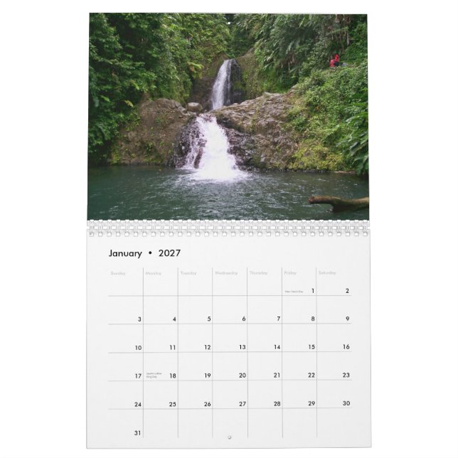 Calendario de Grenada (Jan 2027)