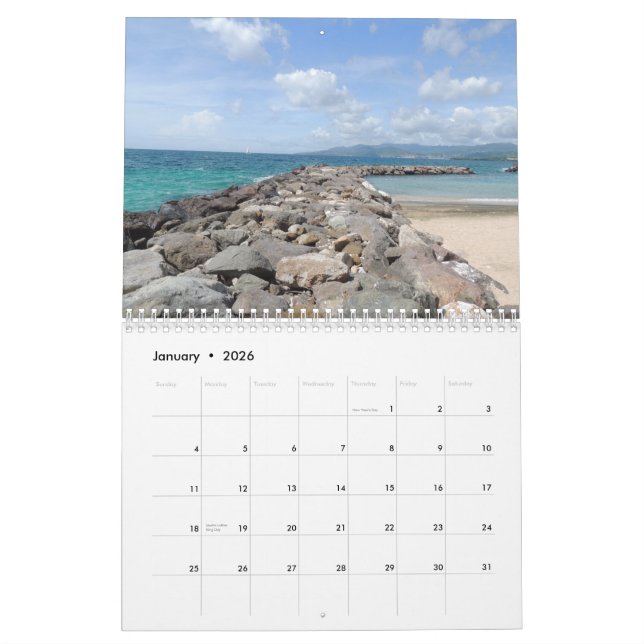 Calendario de Grenada el Caribe (Jan 2026)