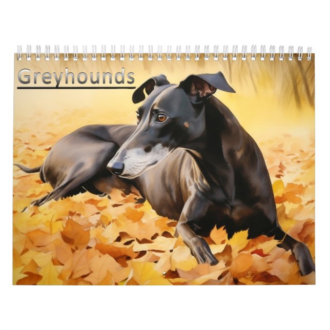 Calendario de Greyhounds, cualquier año (Tapa)