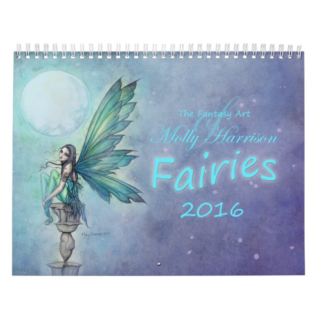 Calendario de hadas 2016 de Molly Harrison Fantasy (Tapa)