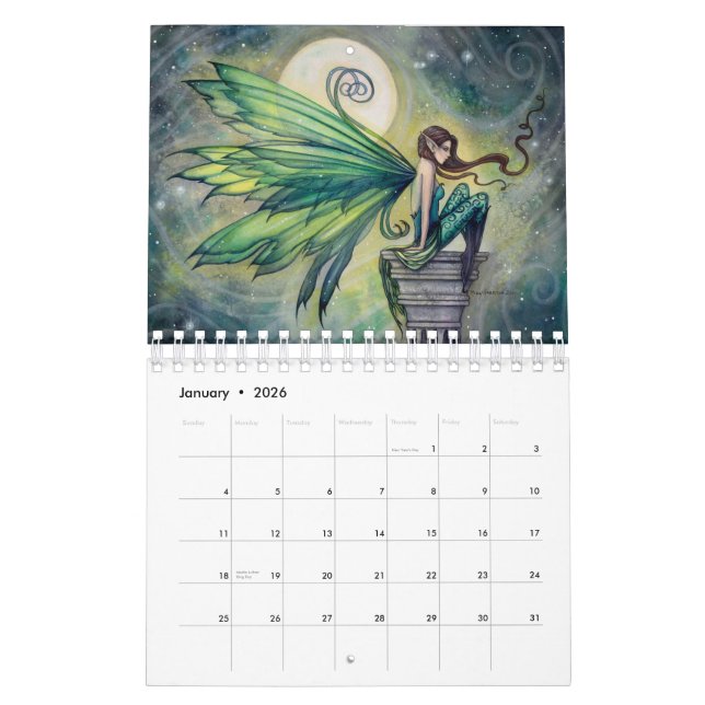 Calendario de hadas 2016 de Molly Harrison Fantasy (Jan 2026)