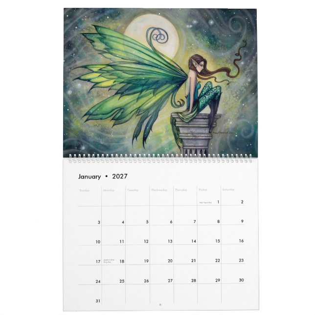 Calendario de hadas 2016 de Molly Harrison Fantasy (Jan 2027)