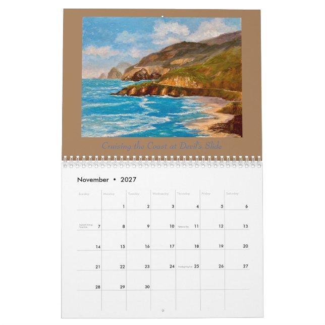Calendario de Half Moon Bay 2022 (Nov 2027)