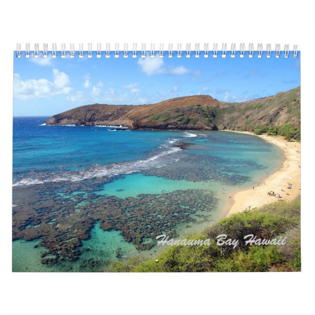 Calendario de Hawaii de la bahía de Hanauma (Tapa)