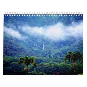 Calendario de Hawaii del valle de Manoa