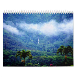 Calendario de Hawaii del valle de Manoa