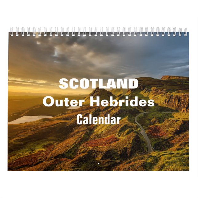 Calendario de hebrides de Escocia de 2025 (Tapa)