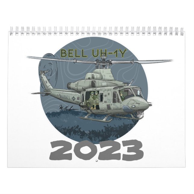 Calendario de helicópteros de 2023 (Tapa)