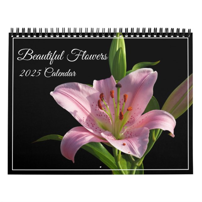 Calendario de hermosas flores (Tapa)