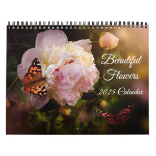 Calendario de hermosas flores