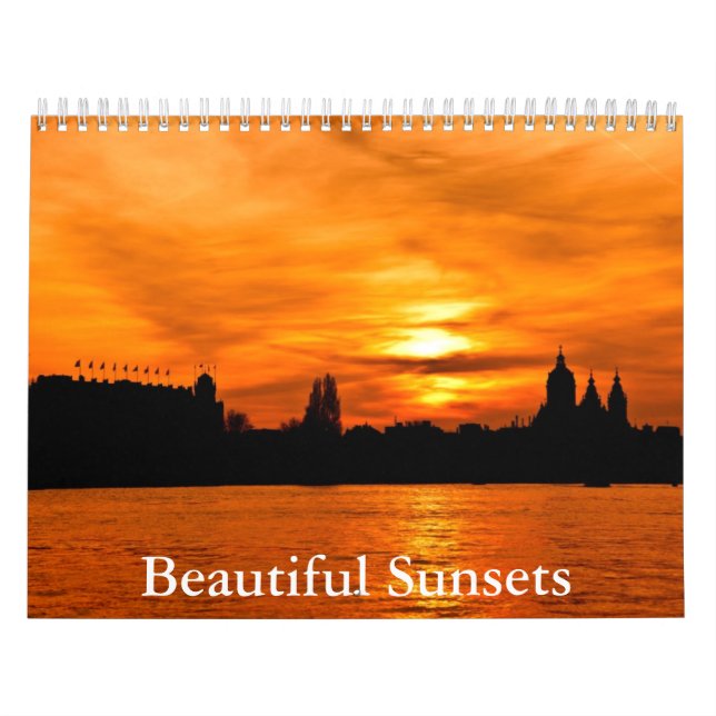 Calendario de hermosas puestas de sol (Tapa)