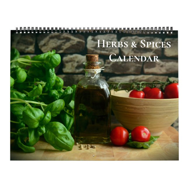 Calendario de hierbas y especias de gran tamaño (Tapa)