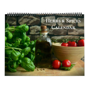 Calendario de hierbas y especias de gran tamaño
