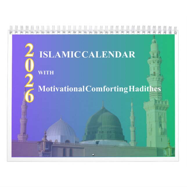 Calendario de Hijri 2026 - Con hadithes islámico (Tapa)