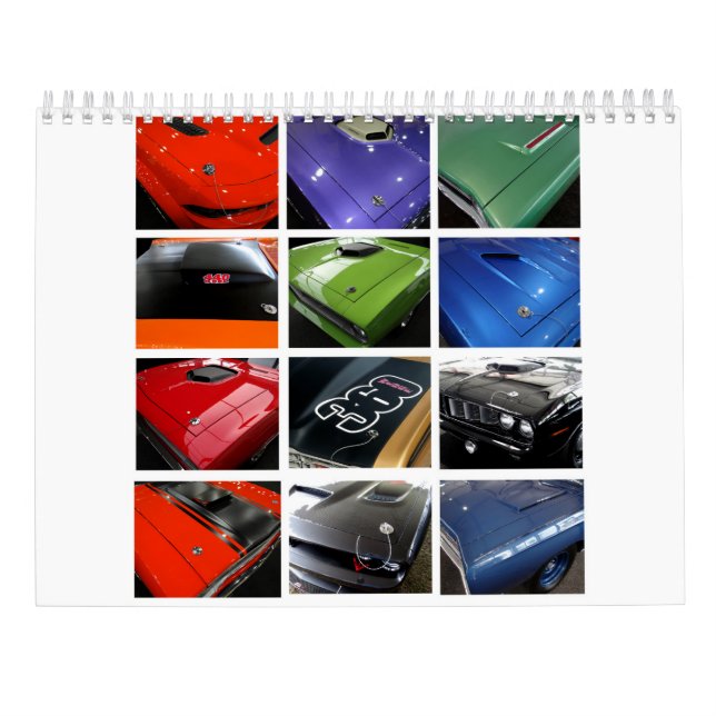 Calendario de Hoods de Mopar (Reverso)