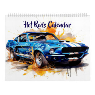 Calendario de Hot Rods de gran tamaño