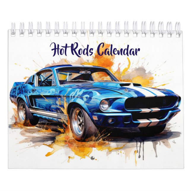 Calendario de Hot Rods de Tamaño Pequeño (Tapa)