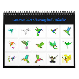 Calendario de Hummingbird de Suncrest 2021