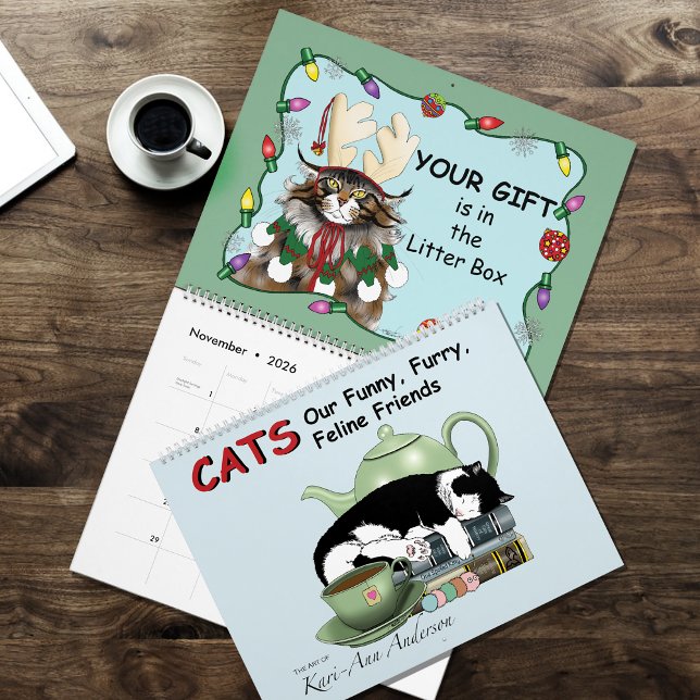 Calendario de humor de gatos divertidos 2026 (Subido por el creador)