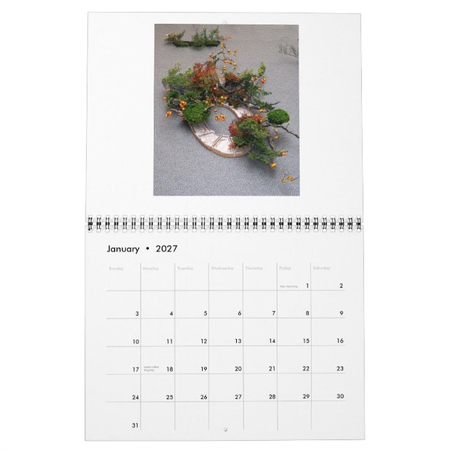 Calendario de Ikebana (Jan 2027)