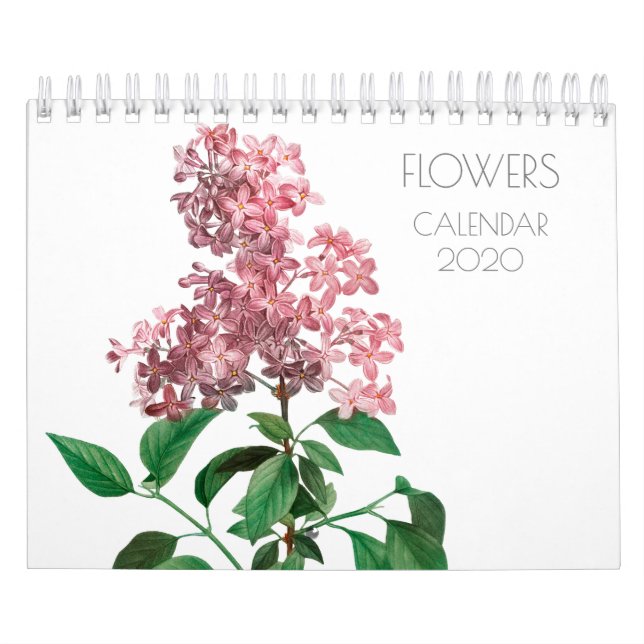 CALENDARIO DE ILUSTRACION DE FLORES REDOUTÉ (Tapa)