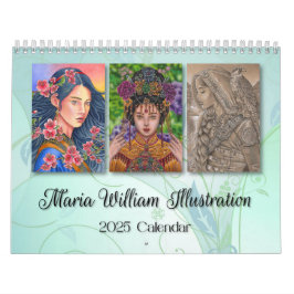 Calendario de Ilustracion de Maria William 2025