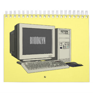 Calendario de ilustracion del personalizado del di