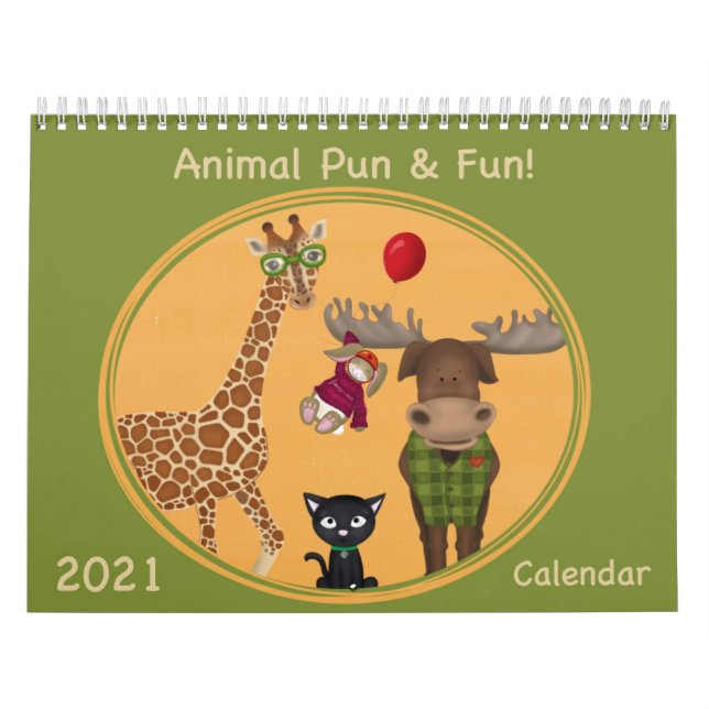 Calendario de Ilustraciones animales 2021 (Tapa)