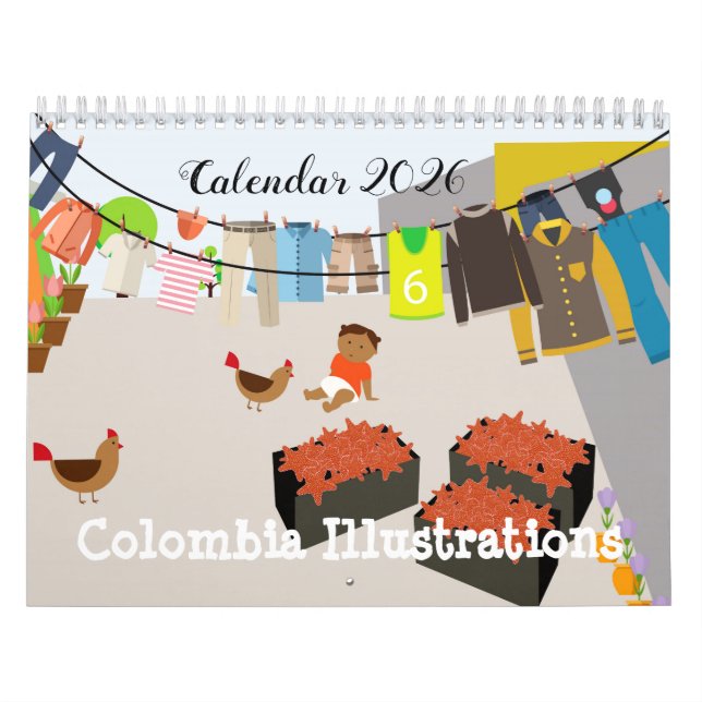 Calendario de Ilustraciones de Colombia (Tapa)