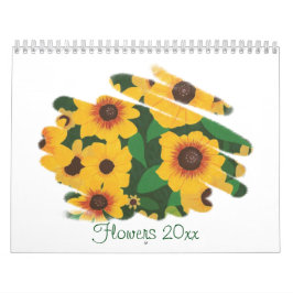 Calendario de ilustraciones de flores de CherylsAr