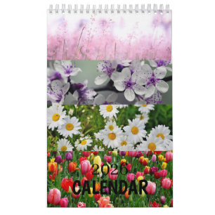 Calendario de ilustraciones del jardín botánico fl