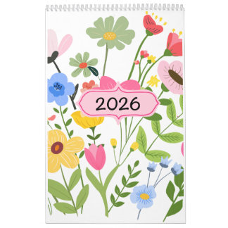 Calendario de Ilustraciones florales de 2026