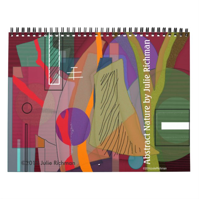 Calendario de imágenes abstractas (Tapa)