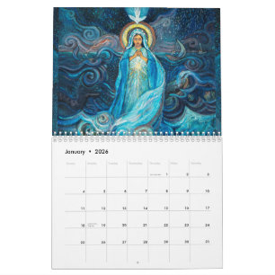 Calendario de imágenes católicas de la Beata Madre