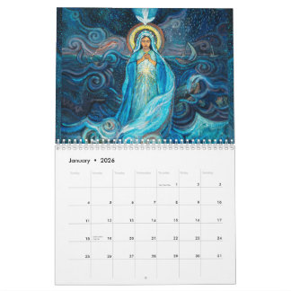Calendario de imágenes católicas de la Beata Madre