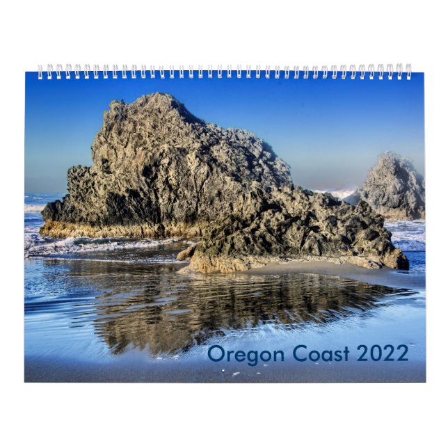 Calendario de imágenes costeras de Oregon (Tapa)