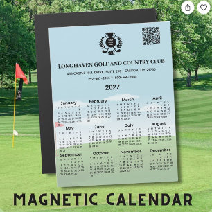 Calendario de imán 2027 Liga de Club de Golf Códig