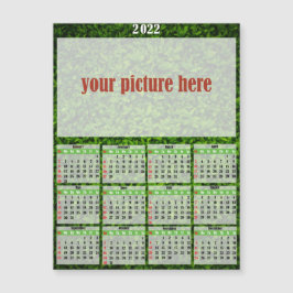 Calendario de imanes de nevera personalizada de fo