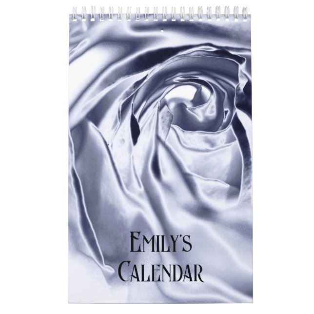 Calendario de impresión de Rosa metálico (Tapa)