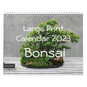 Calendario de impresión grande 2023 - Bonsai