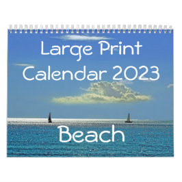 Calendario de impresión grande 2023 - Playa