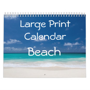 Calendario de impresión grande - Playa