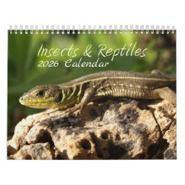 Calendario de insectos y reptiles de 2026