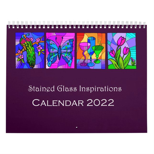 Calendario de inspiraciones de vidrio manchado 202 (Tapa)