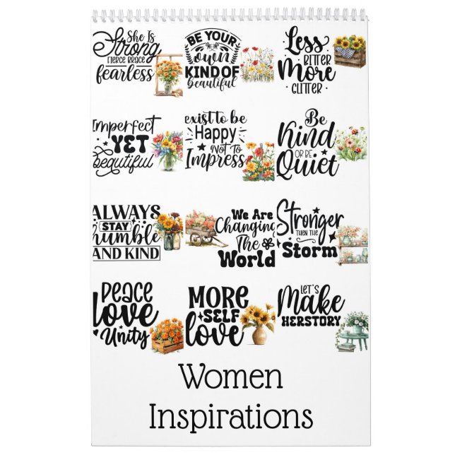 Calendario de inspiraciones para mujeres (Tapa)