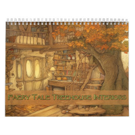 Calendario de interiores de cabañas de cuentos de 